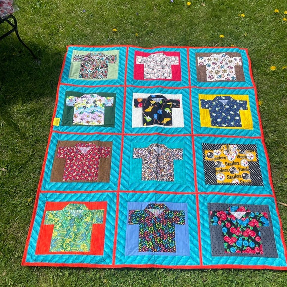Handmade Other - Colorful handmade Shirt Quilt